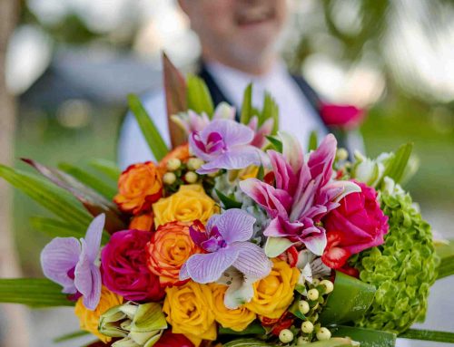 Wild Tropical Style Wedding Bouquet