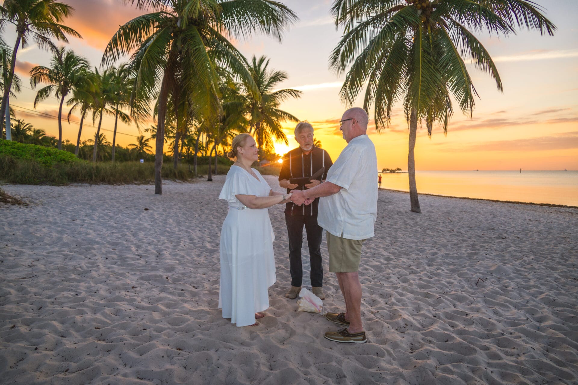 Smathers Beach Wedding Vow Renewal, Key West Conch Concierge Weddings, Destination Wedding Key West,